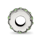 Reflections 925 Sterling Silver August Preciosa Crystal Bead 10 x 8 mm