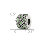 Reflections 925 Sterling Silver August Preciosa Crystal Bead 10 x 8 mm