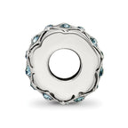 Reflections 925 Sterling Silver December Preciosa Crystal Bead 10 x 8 mm