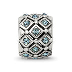 Reflections 925 Sterling Silver December Preciosa Crystal Bead 10 x 8 mm