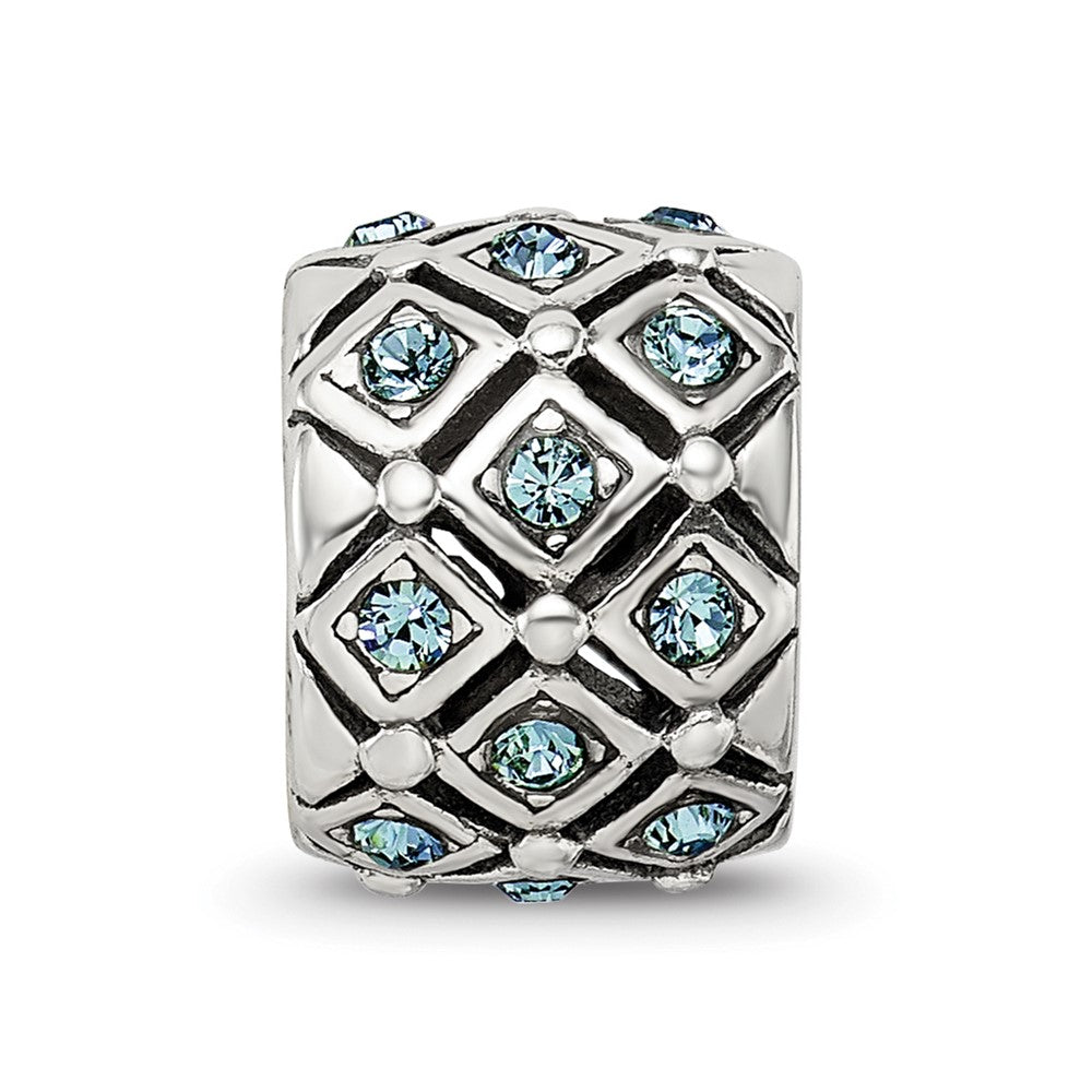Reflections 925 Sterling Silver December Preciosa Crystal Bead 10 x 8 mm