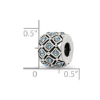 Reflections 925 Sterling Silver December Preciosa Crystal Bead 10 x 8 mm
