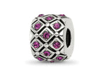 Reflections 925 Sterling Silver February Preciosa Crystal Bead 10 x 8 mm
