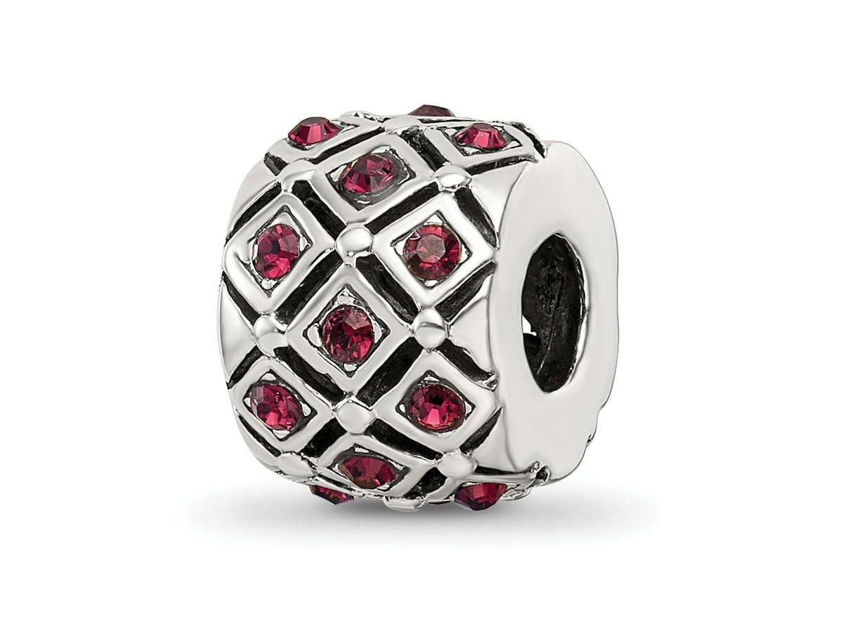 Reflections 925 Sterling Silver January Preciosa Crystal Bead 10 x 8 mm