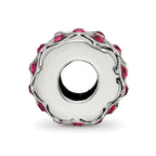 Reflections 925 Sterling Silver July Preciosa Crystal Bead 10 x 8 mm