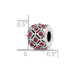 Reflections 925 Sterling Silver July Preciosa Crystal Bead 10 x 8 mm