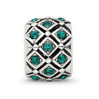 Reflections 925 Sterling Silver May Preciosa Crystal Bead 10 x 8 mm