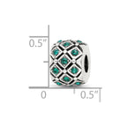 Reflections 925 Sterling Silver May Preciosa Crystal Bead 10 x 8 mm