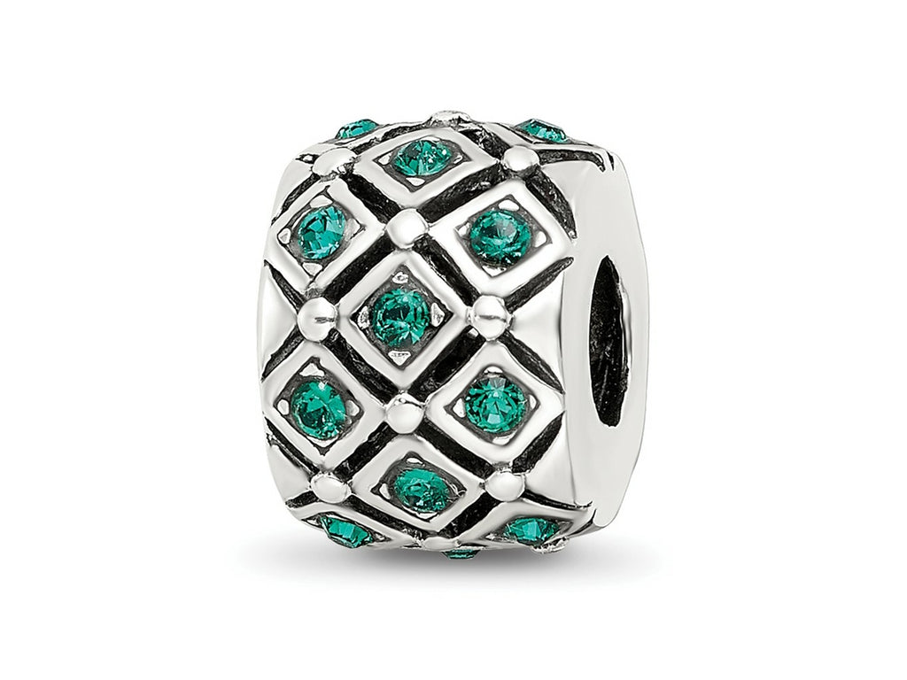 Reflections 925 Sterling Silver May Preciosa Crystal Bead 10 x 8 mm