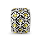 Reflections 925 Sterling Silver November Preciosa Crystal Bead 10 x 8 mm