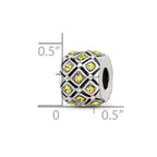 Reflections 925 Sterling Silver November Preciosa Crystal Bead 10 x 8 mm