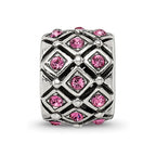 Reflections 925 Sterling Silver October Preciosa Crystal Bead 10 x 8 mm