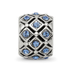 Reflections 925 Sterling Silver September Preciosa Crystal Bead 10 x 8 mm