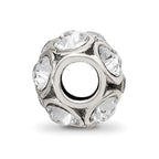 Reflections 925 Sterling Silver April Preciosa Crystal Bead 10 x 9 mm