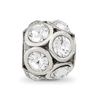Reflections 925 Sterling Silver April Preciosa Crystal Bead 10 x 9 mm