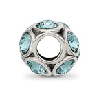 Reflections 925 Sterling Silver December Preciosa Crystal Bead 10 x 9 mm