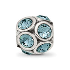 Reflections 925 Sterling Silver December Preciosa Crystal Bead 10 x 9 mm