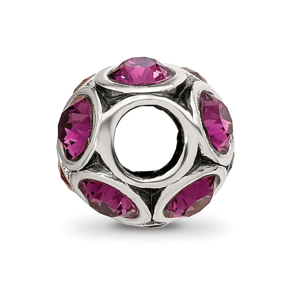 Reflections 925 Sterling Silver February Preciosa Crystal Bead 10 x 9 mm