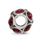 Reflections 925 Sterling Silver January Preciosa Crystal Bead 10 x 9 mm