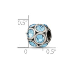 Reflections 925 Sterling Silver March Preciosa Crystal Bead 10 x 9 mm