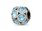 Reflections 925 Sterling Silver March Preciosa Crystal Bead 10 x 9 mm