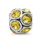 Reflections 925 Sterling Silver November Preciosa Crystal Bead 10 x 9 mm