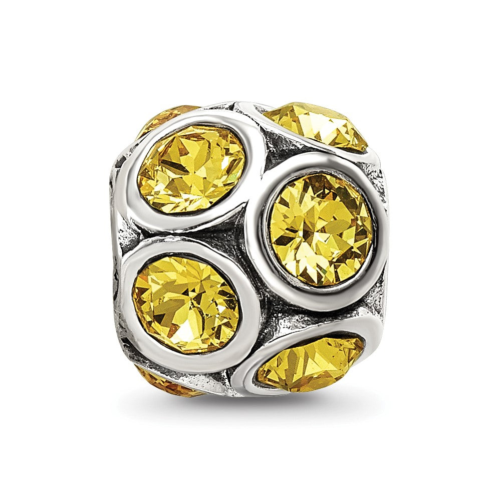 Reflections 925 Sterling Silver November Preciosa Crystal Bead 10 x 9 mm