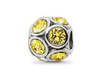 Reflections 925 Sterling Silver November Preciosa Crystal Bead 10 x 9 mm