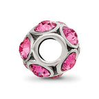 Reflections 925 Sterling Silver October Preciosa Crystal Bead 10 x 9 mm