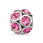 Reflections 925 Sterling Silver October Preciosa Crystal Bead 10 x 9 mm