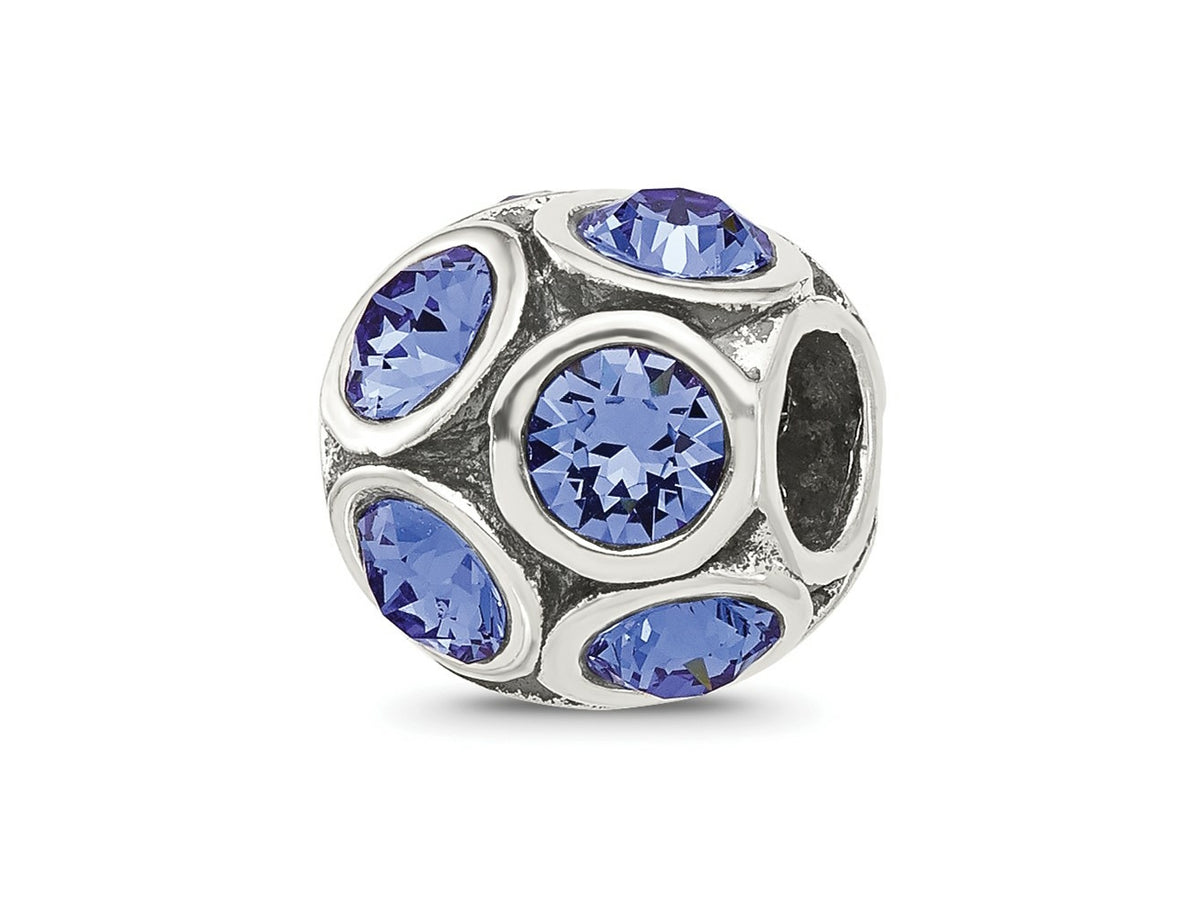 Reflections 925 Sterling Silver September Preciosa Crystal Bead 10 x 9 mm