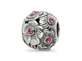 Reflections 925 Sterling Silver Pink Preciosa Crystal Flower Bead 10 x 9 mm
