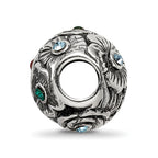 Reflections 925 Sterling Silver Multicolor Preciosa Crystal Flower Bead 10 x 9 mm