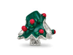 Reflections 925 Sterling Silver Enameled Christmas Tree Bead 10 x 10 mm