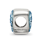 Reflections 925 Sterling Silver Blue Preciosa Crystal Butterfly Bead 9 x 11 mm
