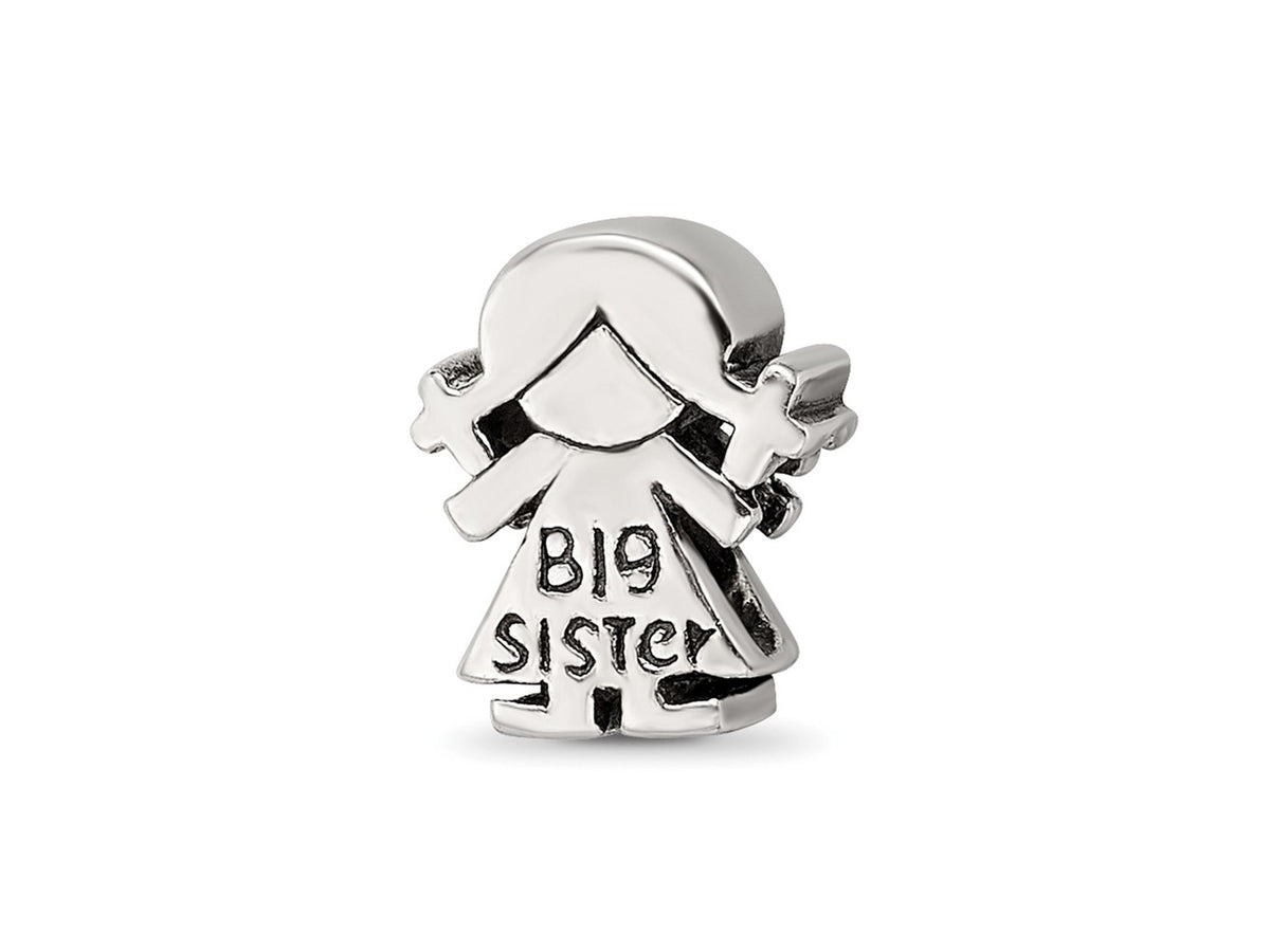 Reflections 925 Sterling Silver Big Sister Bead 9 x 7 mm
