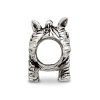 Reflections 925 Sterling Silver Enameled Zebra Bead 12 x 15 mm