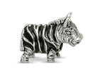 Reflections 925 Sterling Silver Enameled Zebra Bead 12 x 15 mm