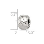 Reflections 925 Sterling Silver Bali Bead 10 x 7 mm