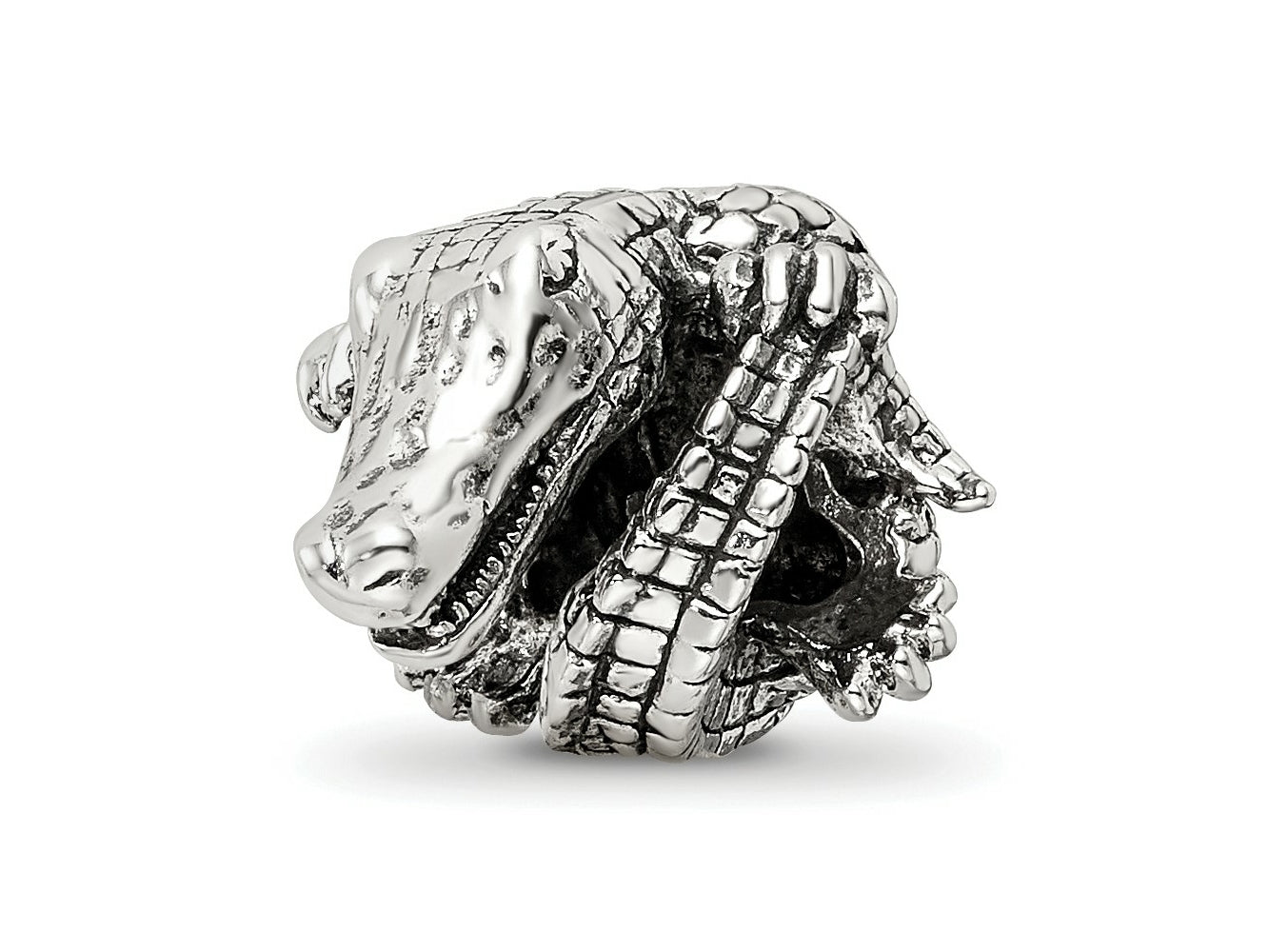 Reflections 925 Sterling Silver Alligator Bead 12 x 11 mm