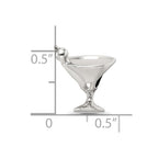 Reflections 925 Sterling Silver Martini Bead 13 x 12 mm