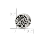 Reflections 925 Sterling Silver Tree Bead 10 x 9 mm