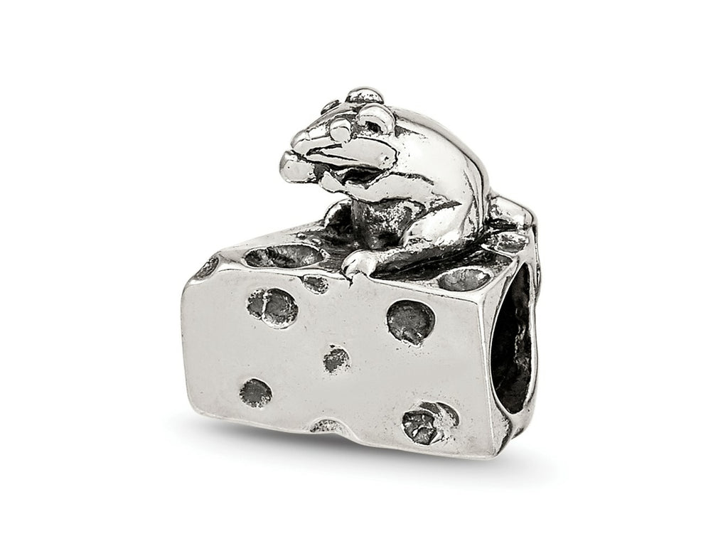 Reflections 925 Sterling Silver Mouse on Cheese Bead 11 x 10 mm