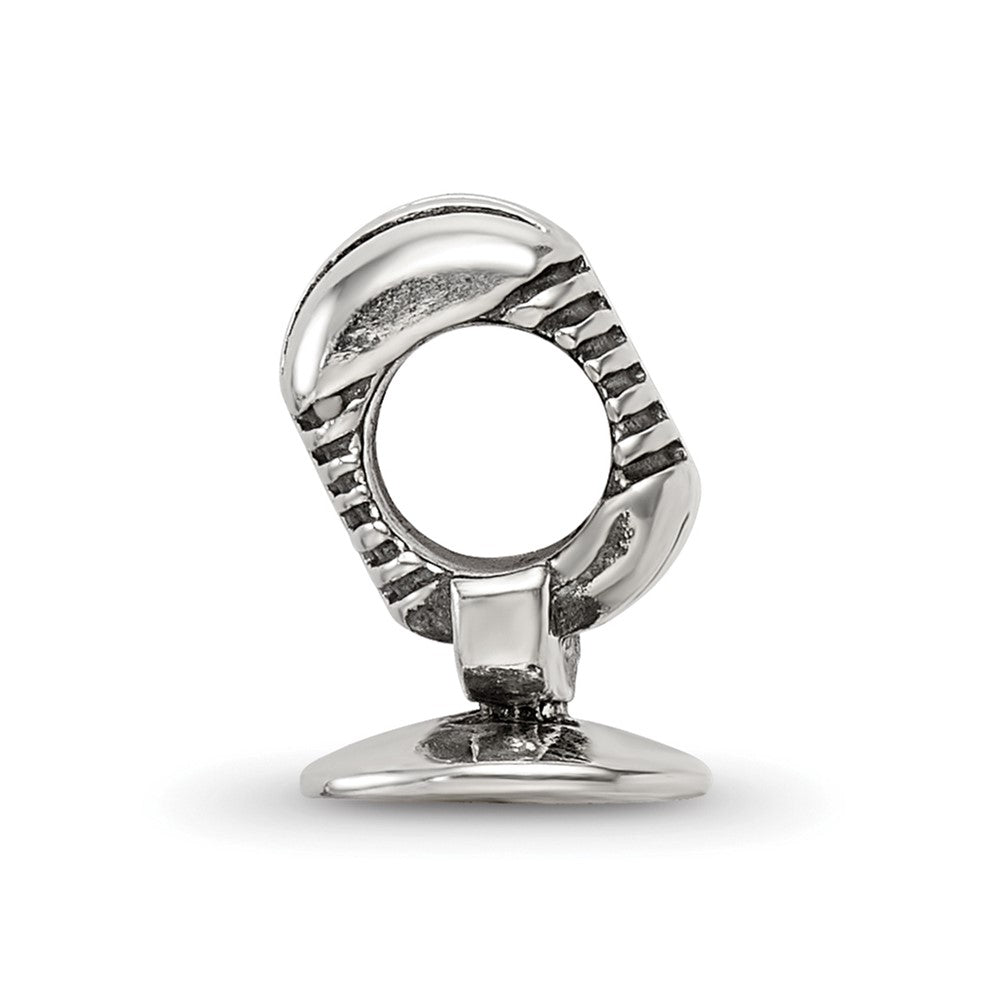 Reflections 925 Sterling Silver Microphone Bead 11 x 8 mm