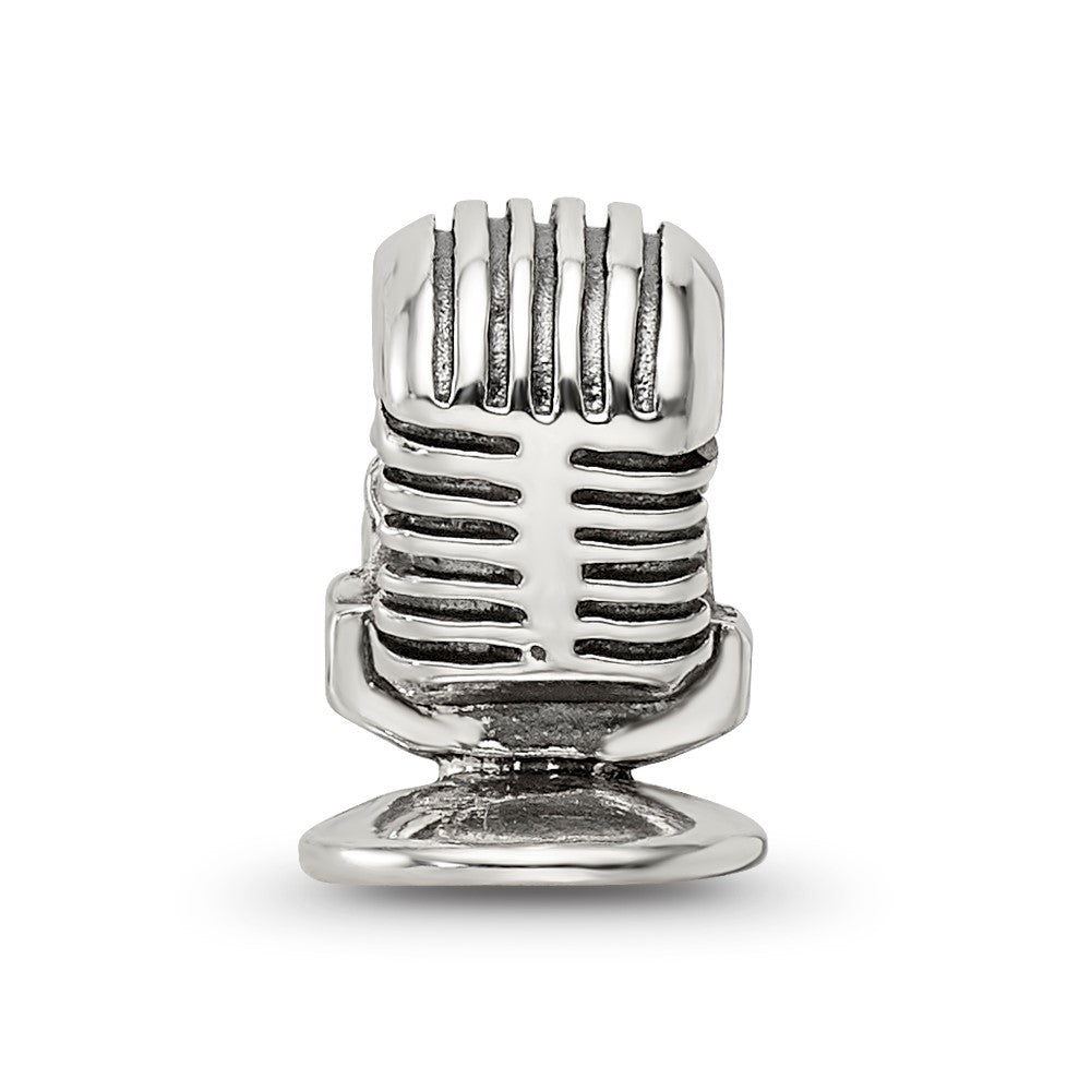 Reflections 925 Sterling Silver Microphone Bead 11 x 8 mm