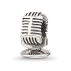 Reflections 925 Sterling Silver Microphone Bead 11 x 8 mm