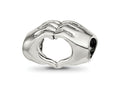 Reflections 925 Sterling Silver Heart Hands Bead 9 x 14 mm