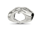 Reflections 925 Sterling Silver Heart Hands Bead 9 x 14 mm