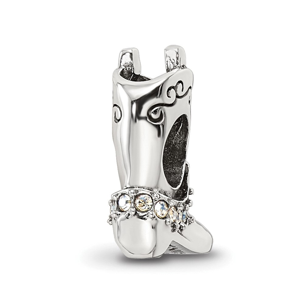 Reflections 925 Sterling Silver Crystals Boot Bead 12 x 11 mm