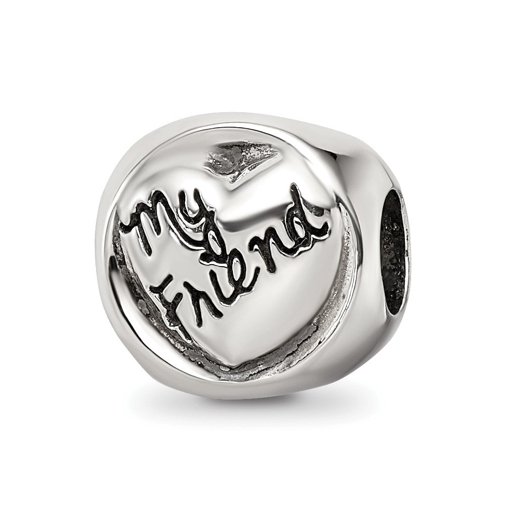 Reflections 925 Sterling Silver My Sister My Friend Trilogy Bead 10 x 10 mm